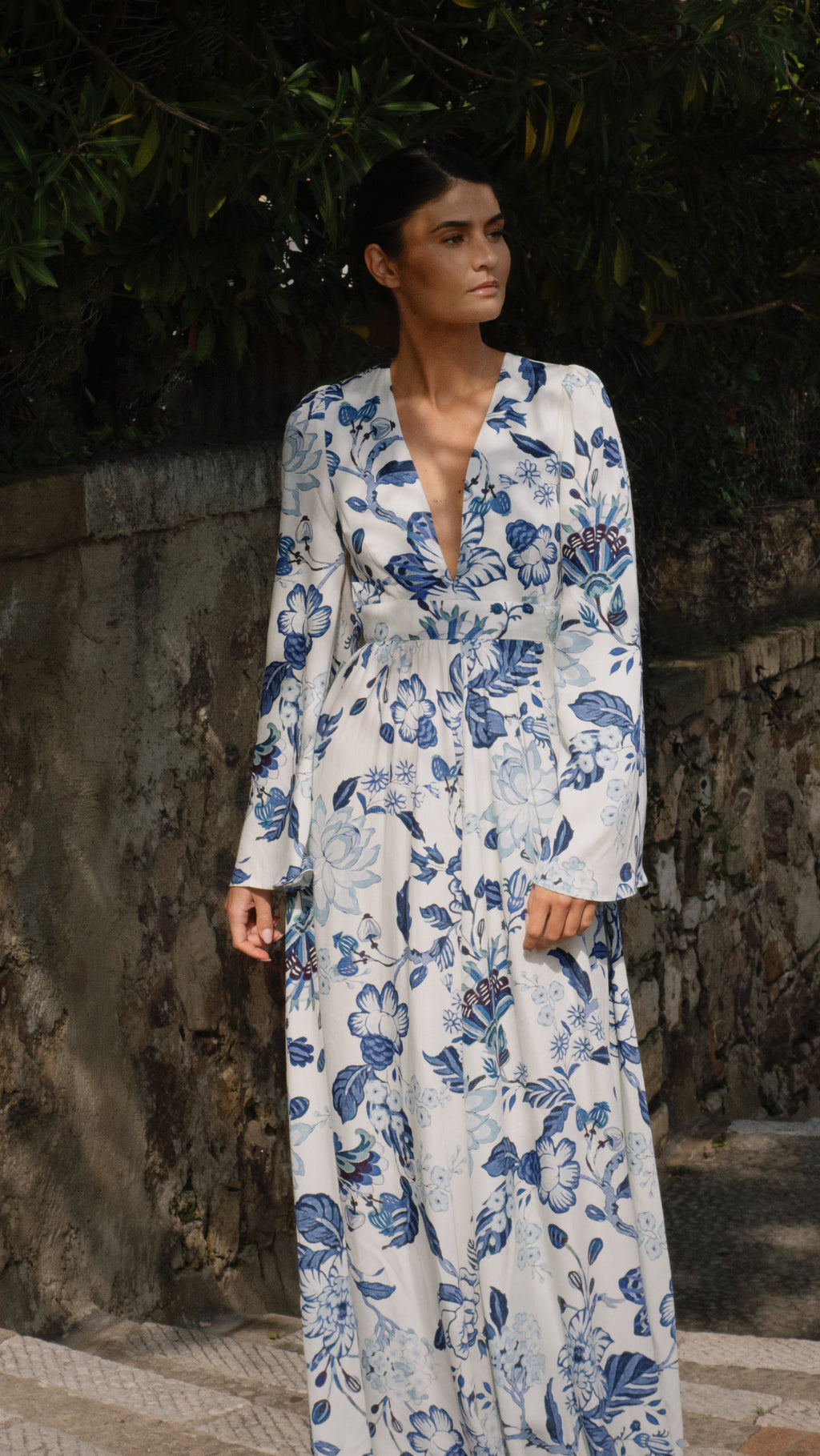 Lune dress flower print