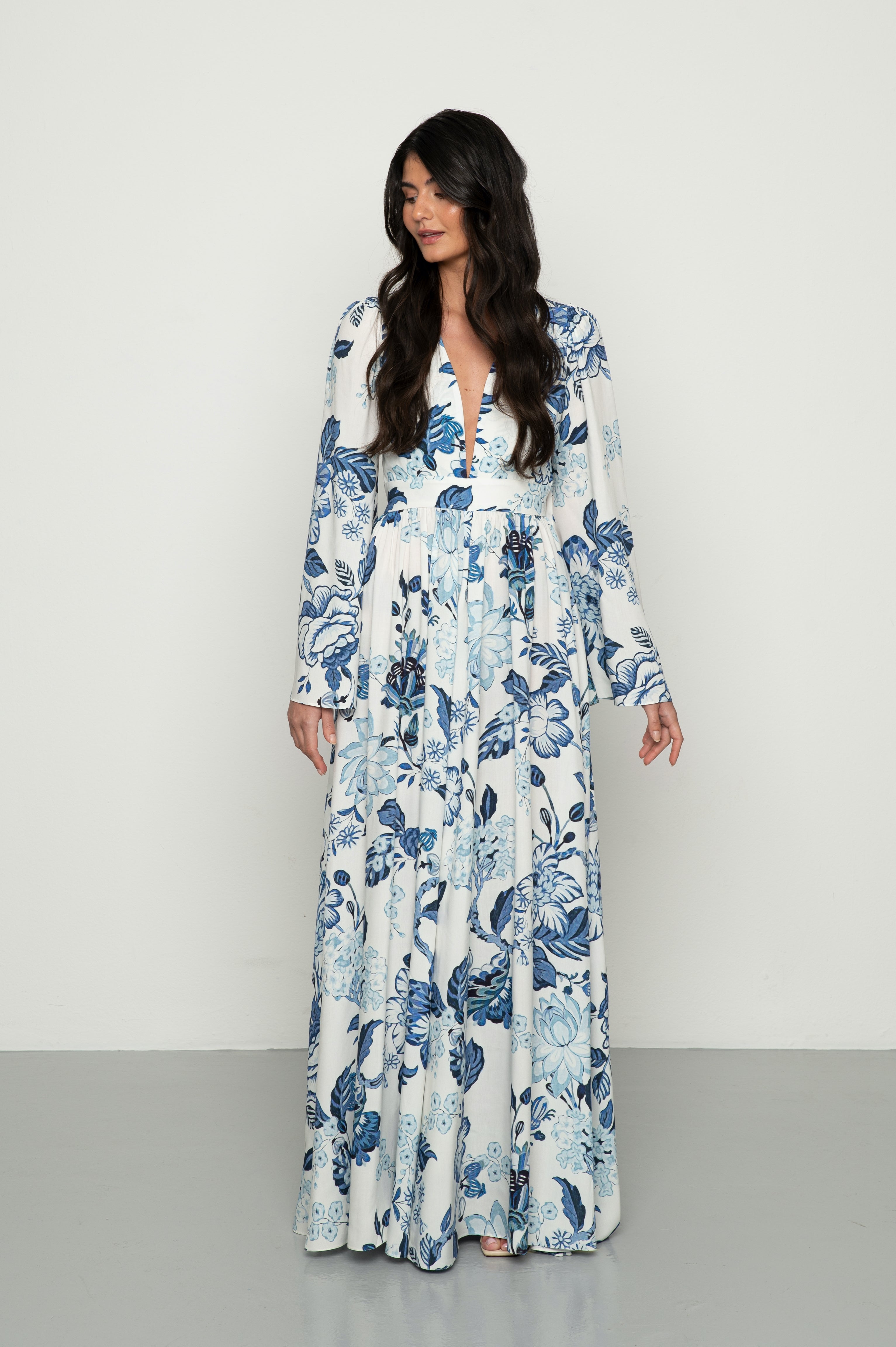 Lune dress flower print