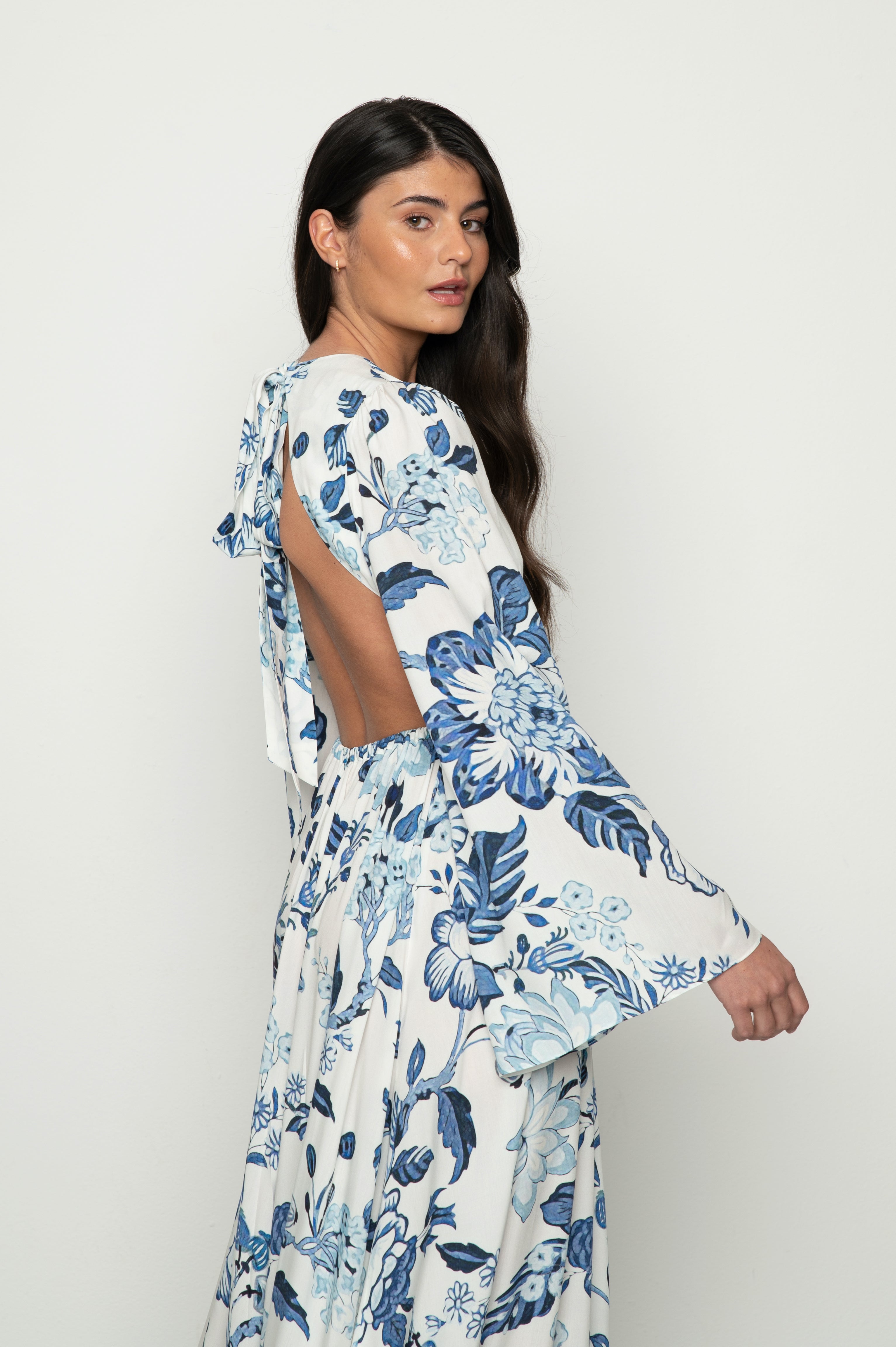 Lune dress flower print